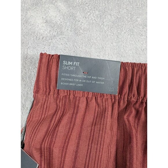 VRST Resort Swim Trunks Shorts Mens Small Red Slim Fit Stretch Mesh Lined Pool - Picture 10 of 11